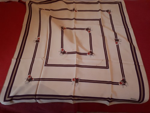 Foulard vintage gucci 100 - vintage,