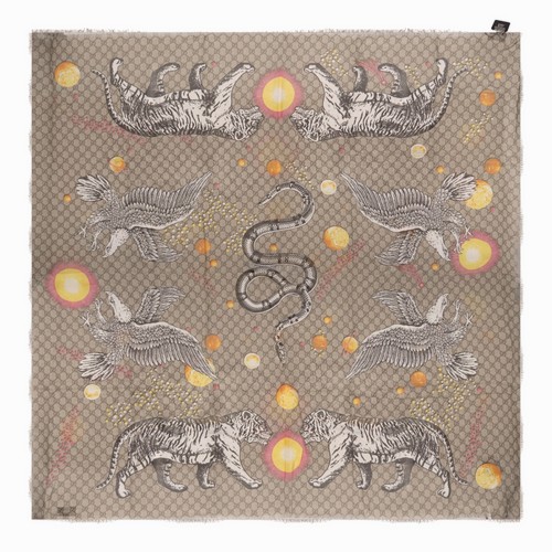 Foulard quadrato gucci stampa - quadrato,