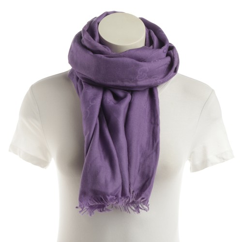 Sciarpa gucci viola ottima - gucci,