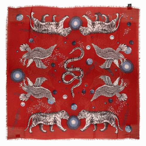 Gucci foulard quadrato con - foulard,